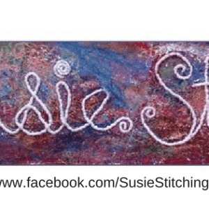 susie martin textile art stitched logo