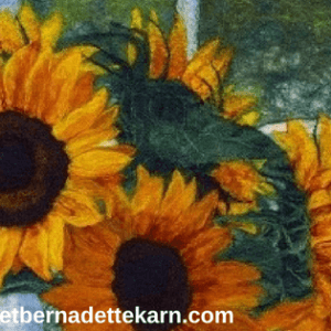 bridget bernadette karn felt artist sunflowers