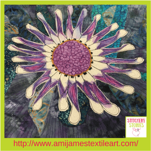 Ami James Textile Artist Passion Flower Quilt Stitchery Stories Podcast Guest (1)