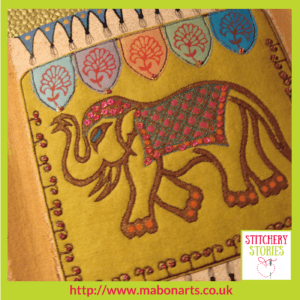 Chris Gray Textile Artist Indian Elephant Tile Stitchery Stories Podcast