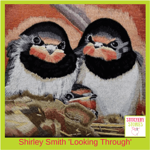 Shirley Smith Looking Through Stitchery Stories Podcast Guest