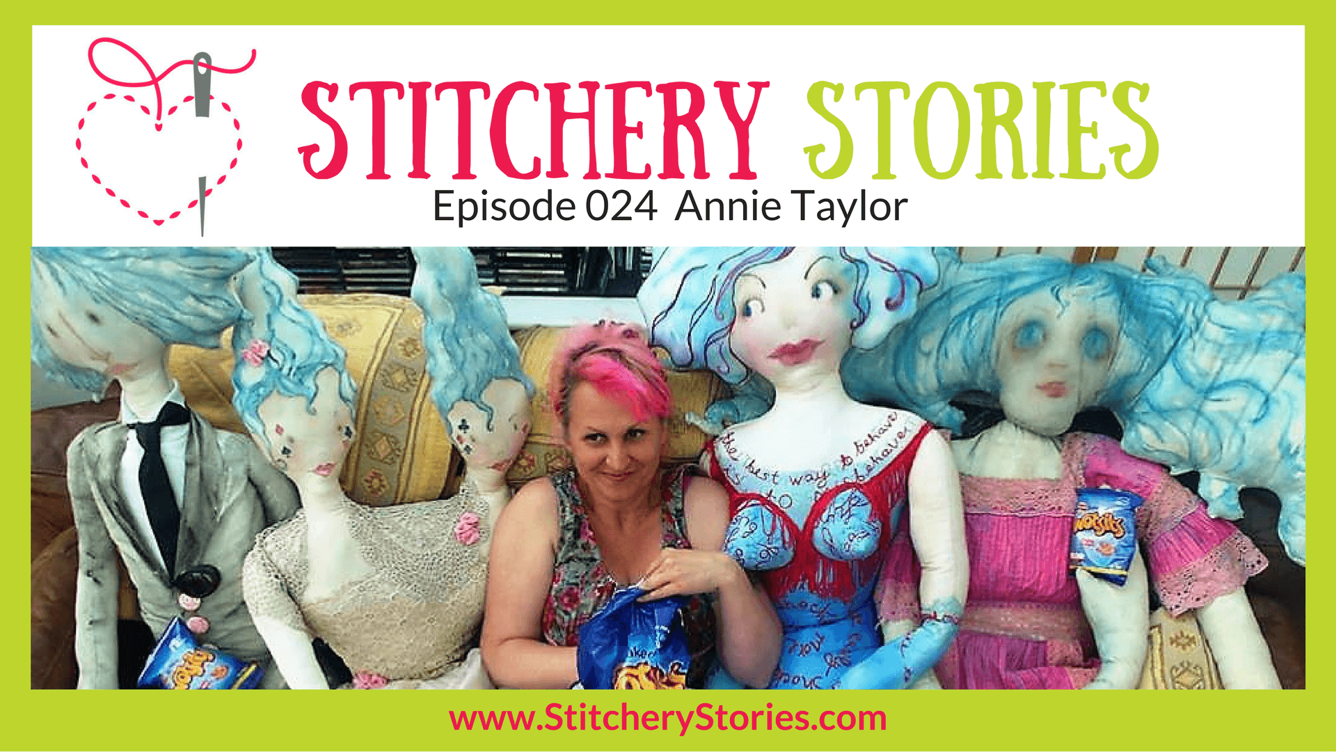 Annie Taylor Stitchery Stories Textile Art Podcast Wide Art