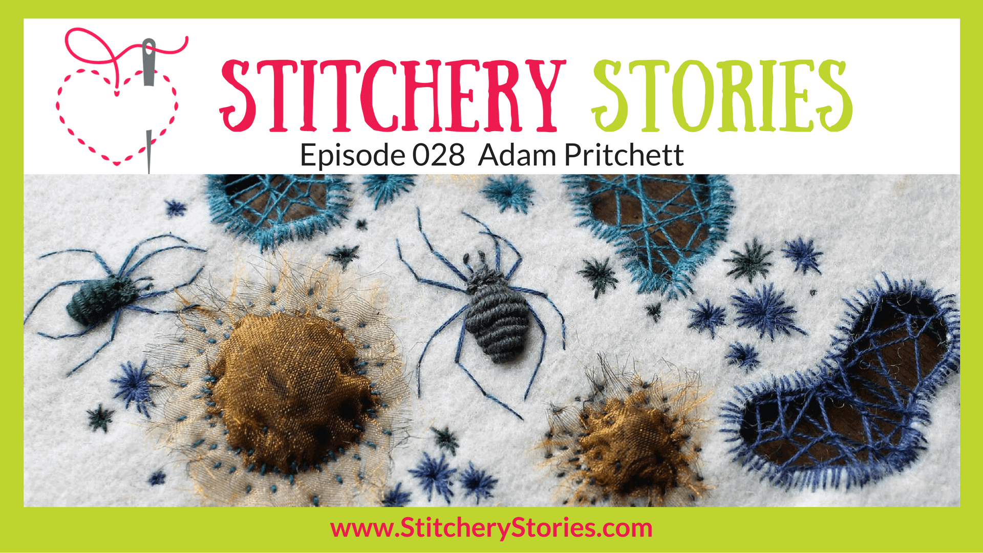 Adam Pritchett Stitchery Stories Textile Art Podcast Wide Art