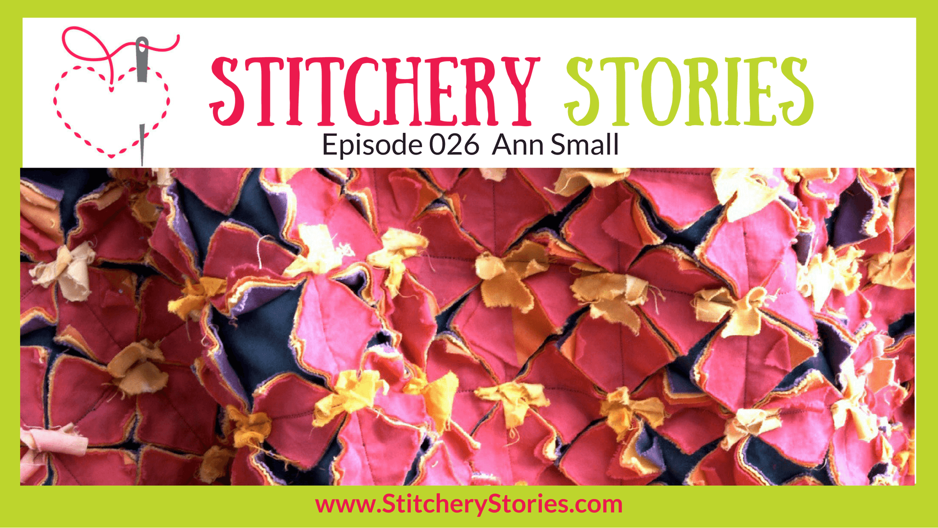 Ann Small Stitchery Stories Textile Art Podcast Wide Art