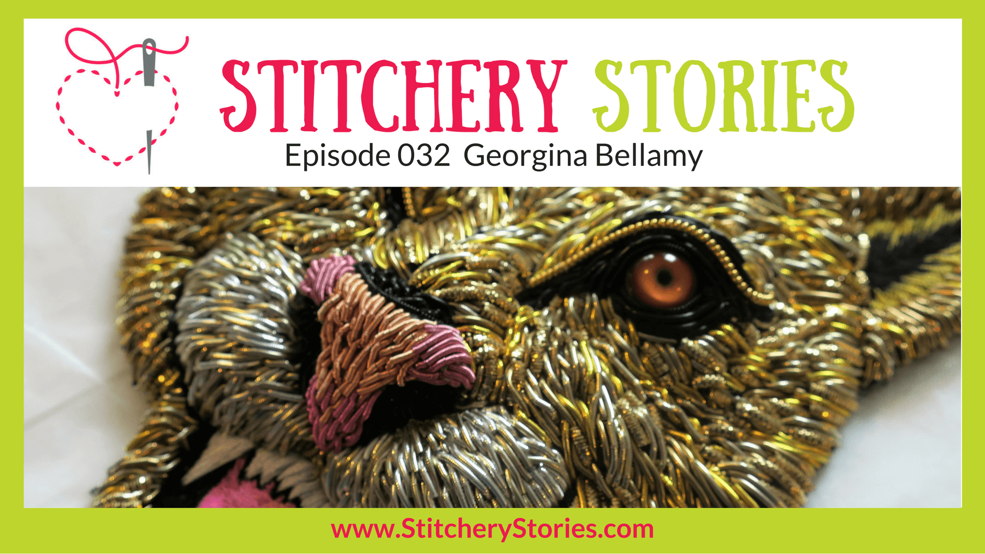 Georgina Bellamy Stitchery Stories Textile Art Podcast Wide Art