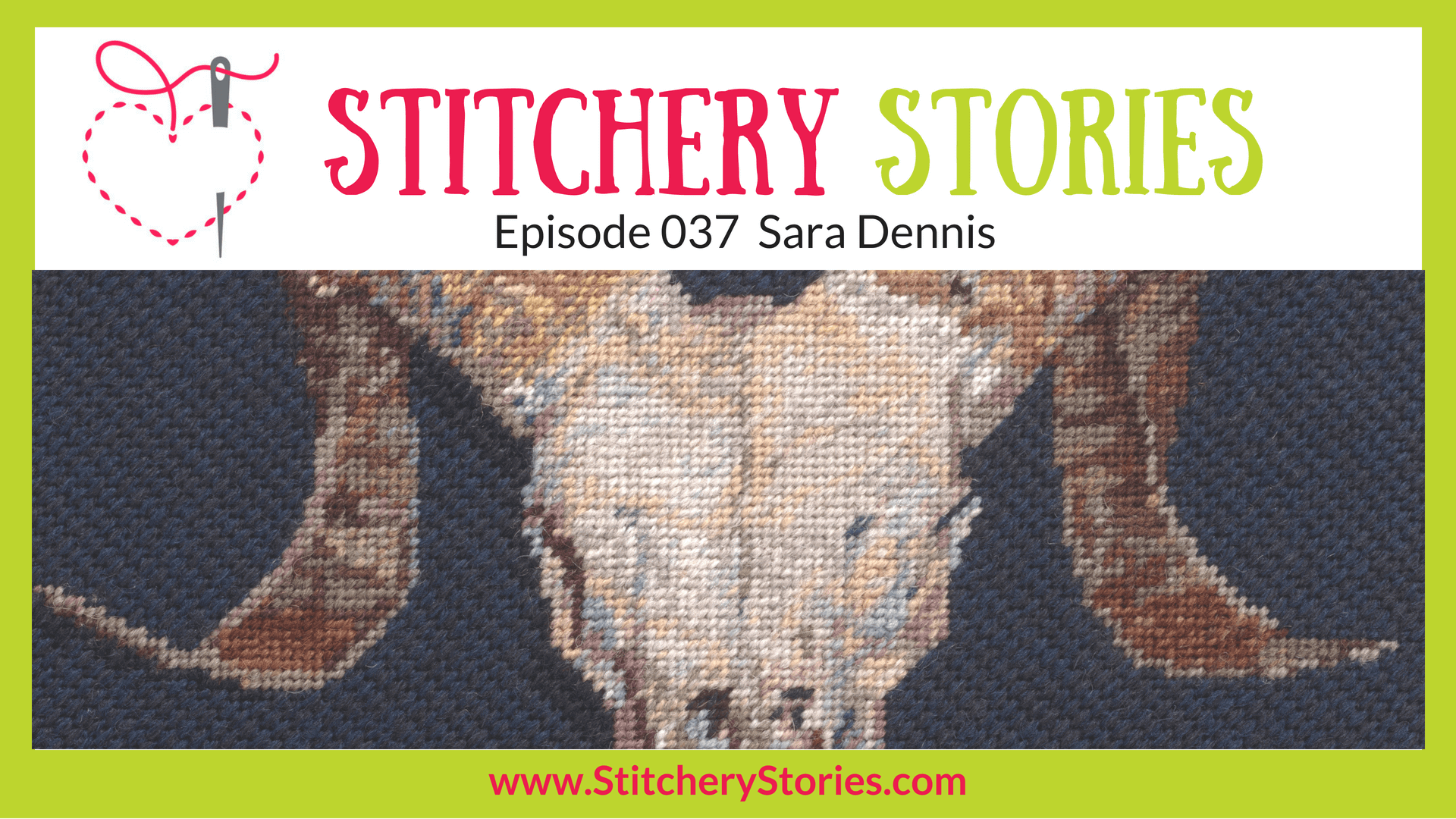 Sara Dennis Hand Embroidery Tutor Stitchery Stories Textile Art Podcast Wide Art