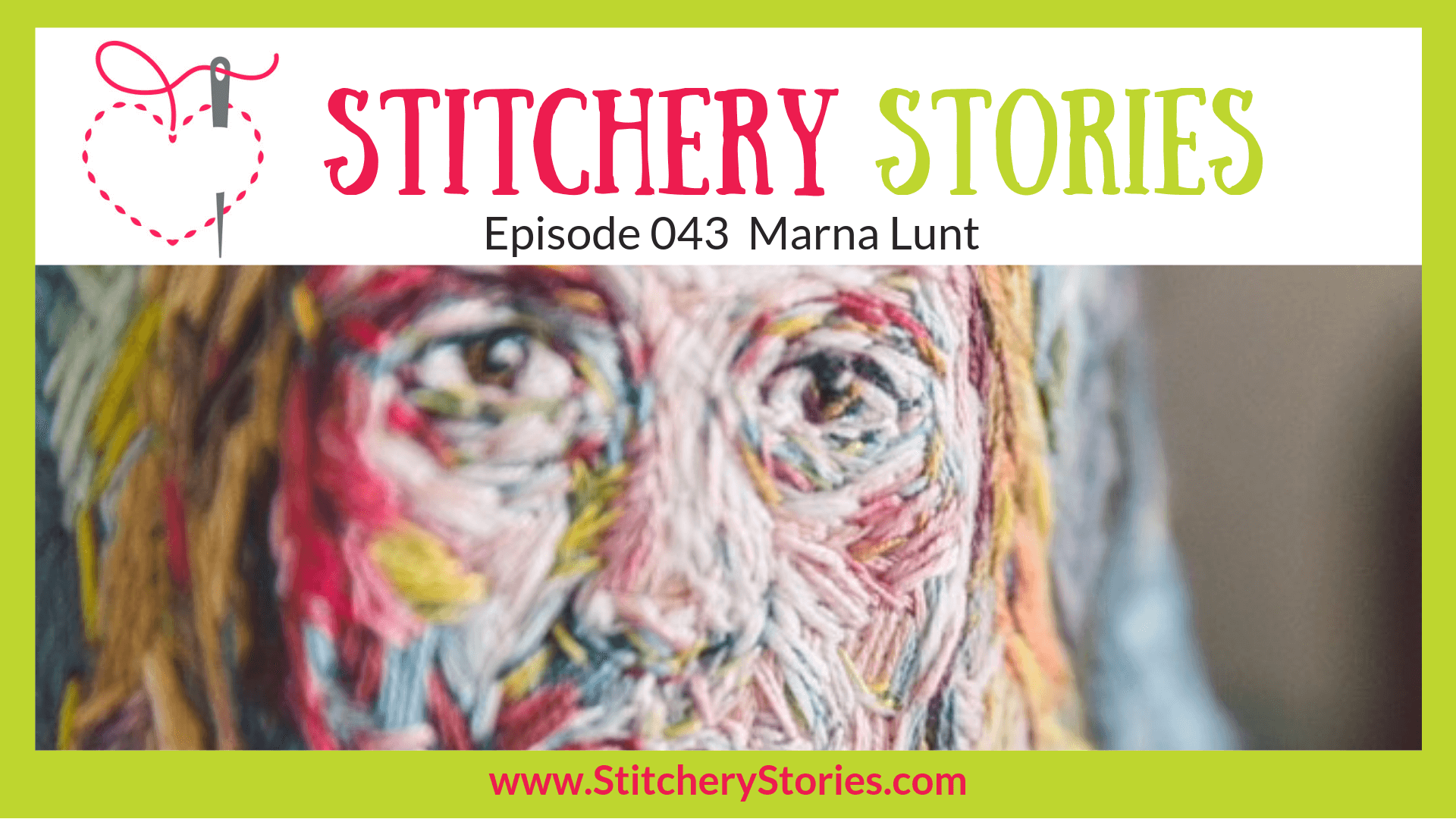 Marna Lunt Textile Artist Stitchery Stories Textile Art Podcast Wide Art
