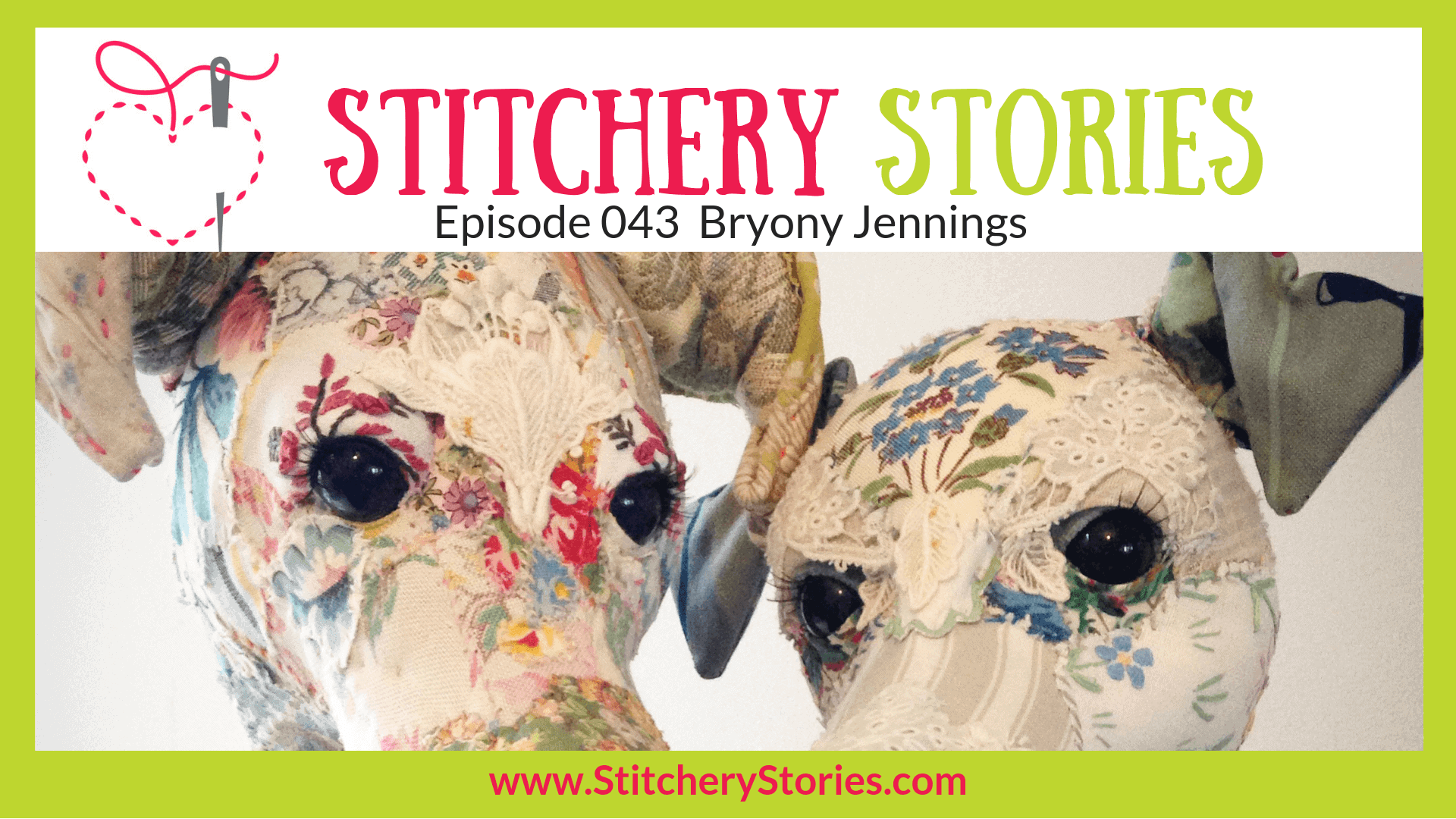 Bryony Jennings Textile Artist Stitchery Stories Textile Art Podcast Wide Art