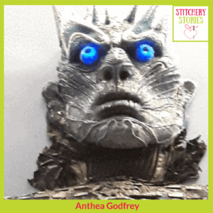 The White Walker project Anthea Godfrey Stitchery Stories Textile Art Podcast Guest