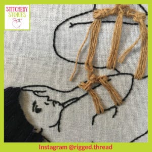 Rigged Thread hoop 3 Stitchery Stories Podcast Guest