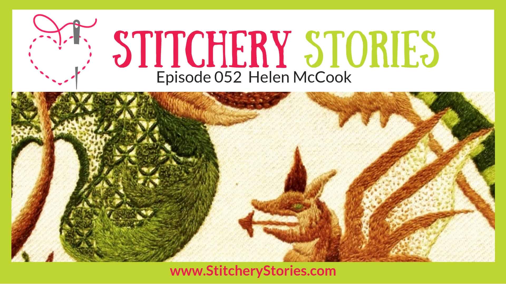 Helen McCook Stitchery Stories Textile Art Podcast Wide Art