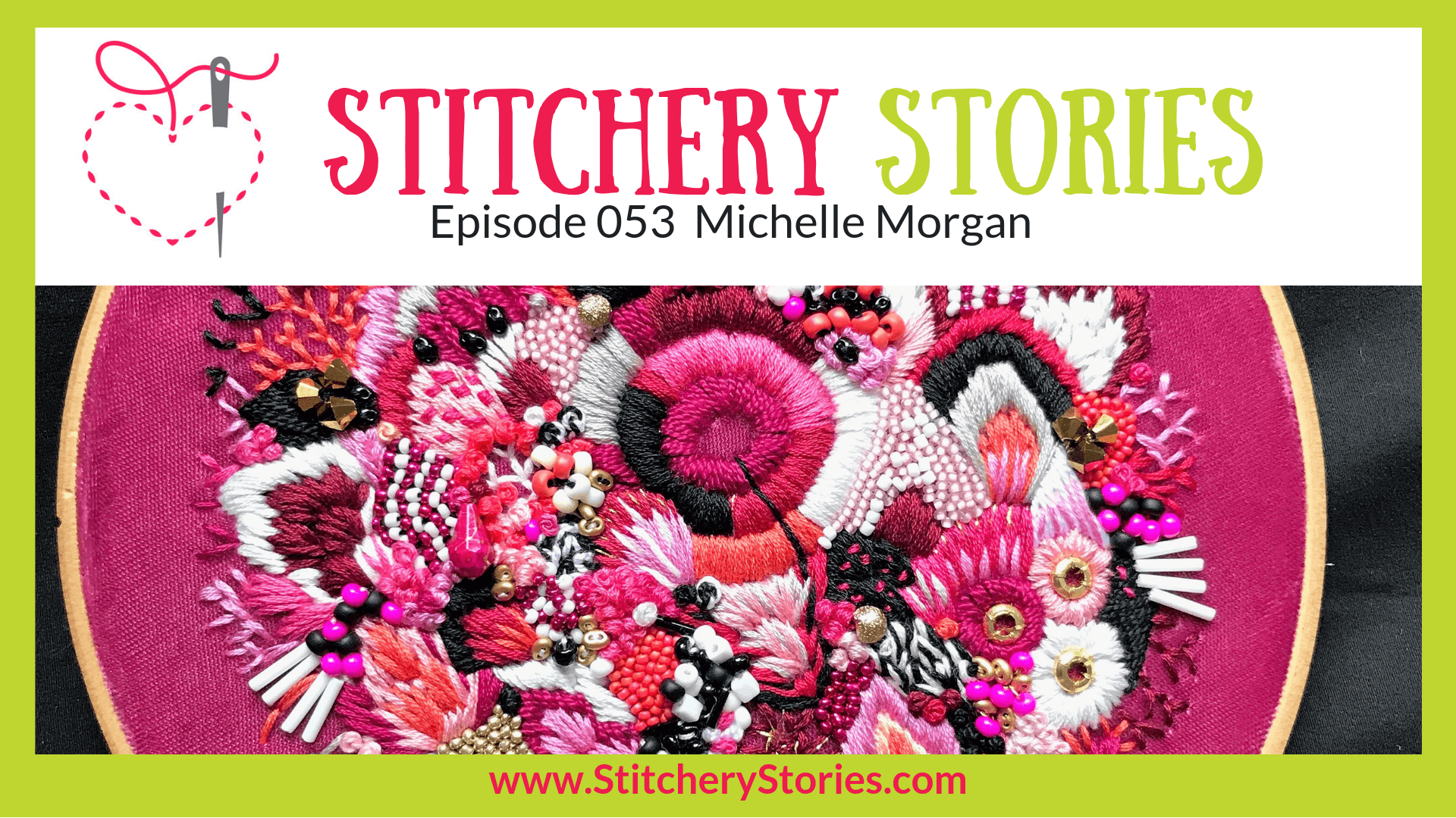 Michelle Morgan Stitchery Stories Textile Art Podcast Wide Art