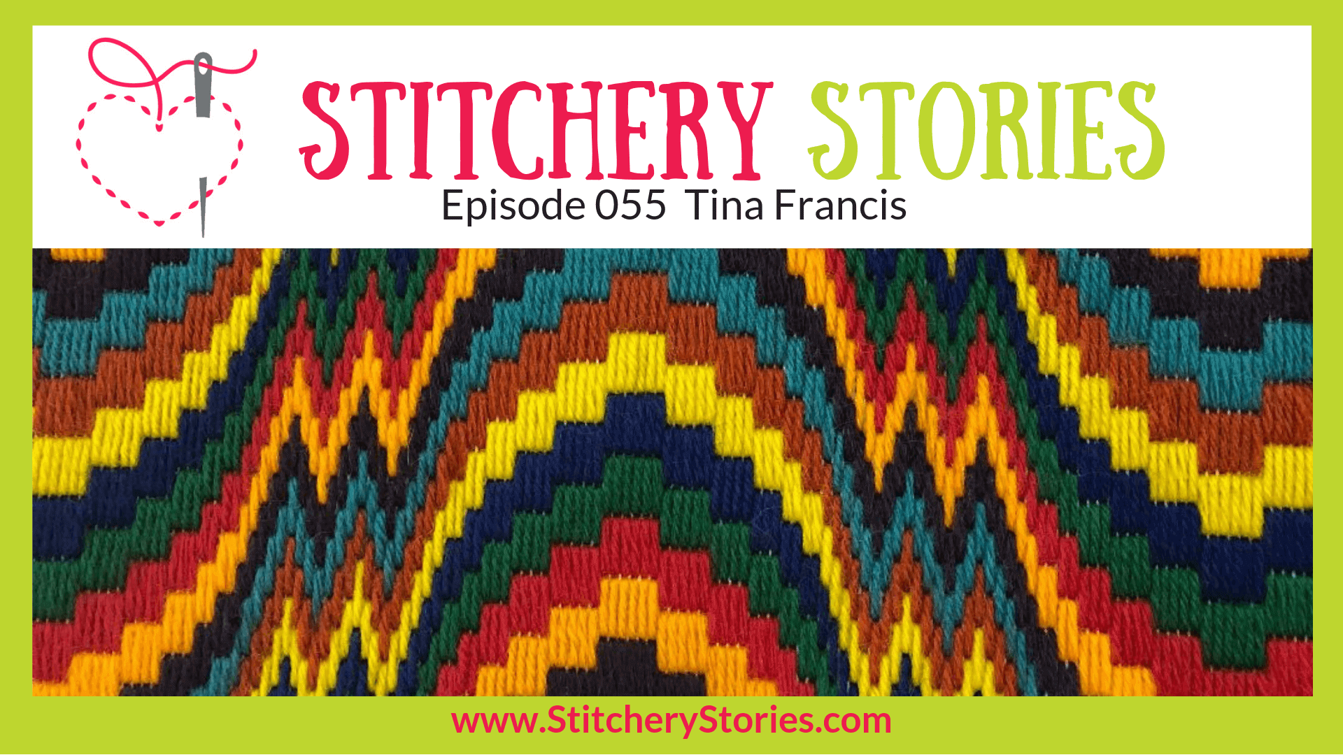Tina Francis Stitchery Stories Textile Art Podcast Wide Art