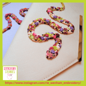 Snake Clutch Bags by Rie Wenham Stitchery Stories embroidery Podcast Guest