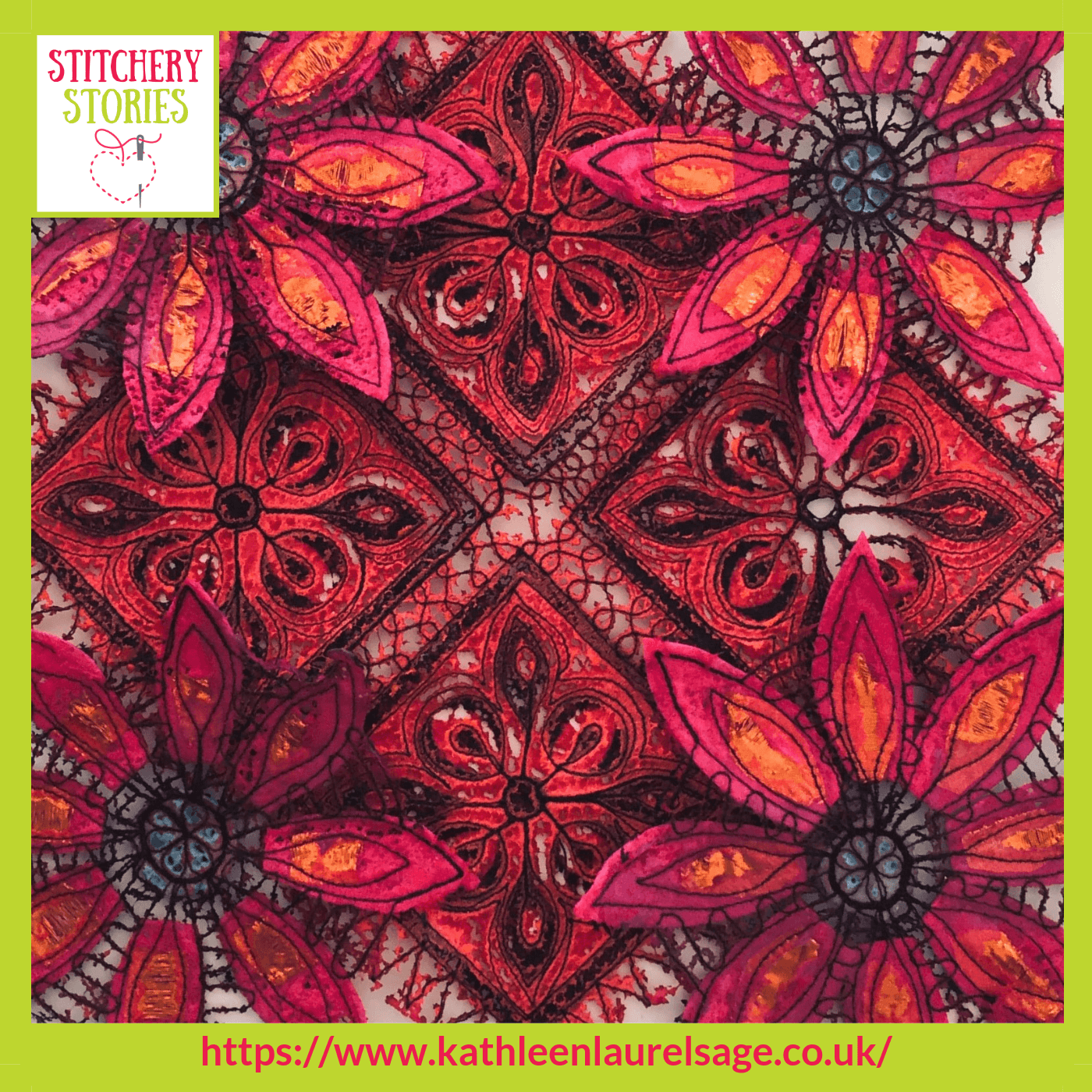 Kathleen Laurel Sage Shaping Machine Embroidery With Heat Stitchery Stories Embroidery