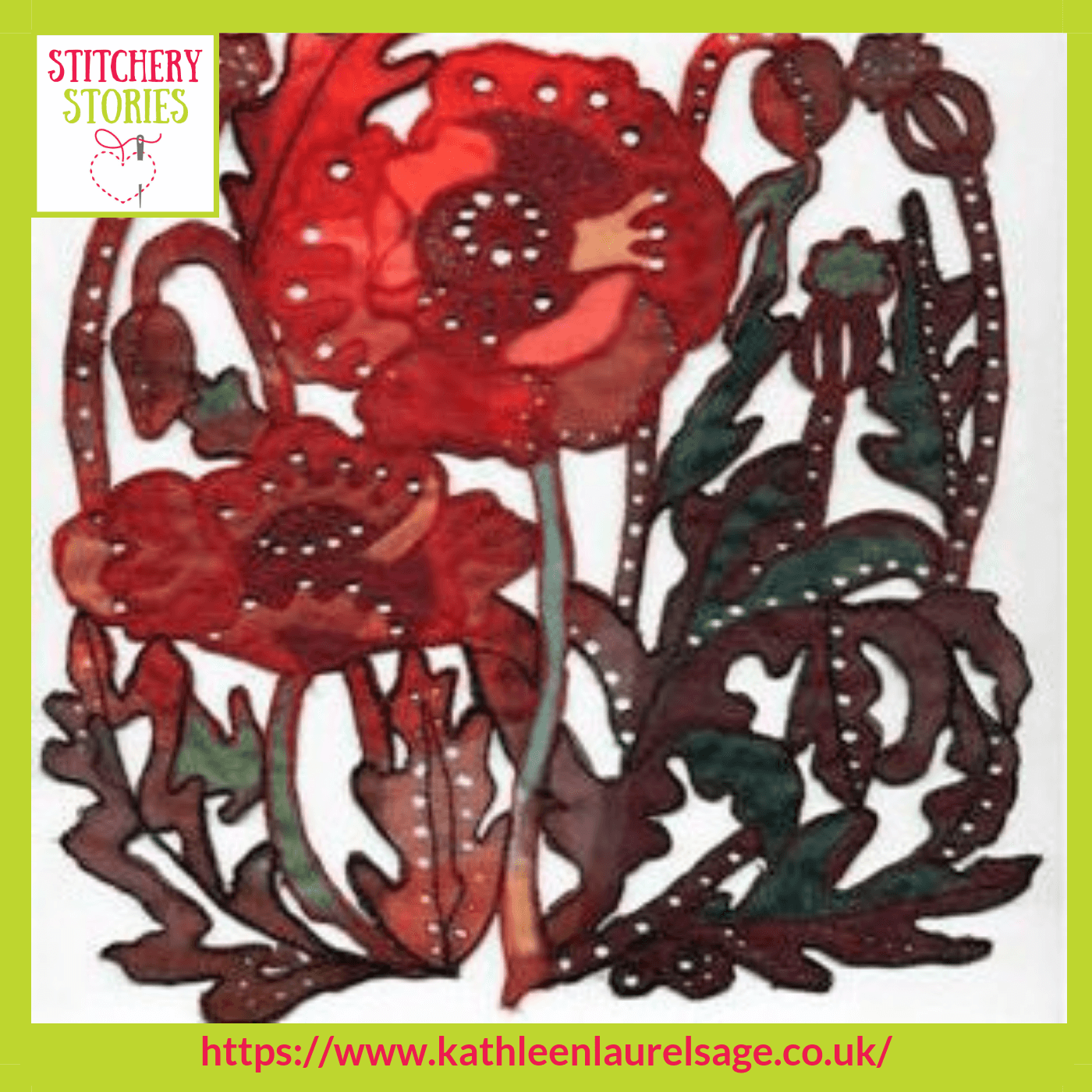 Kathleen Laurel Sage Shaping Machine Embroidery With Heat Stitchery Stories Embroidery