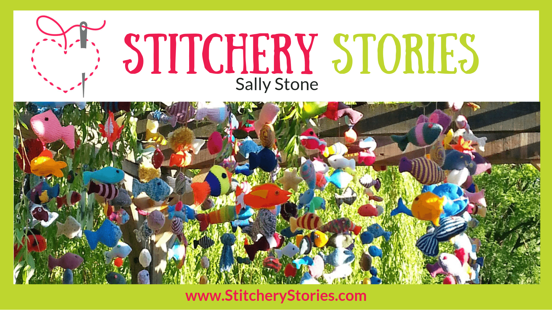 Sally Stone Stitchery Stories Textile Art Podcast Wide Art