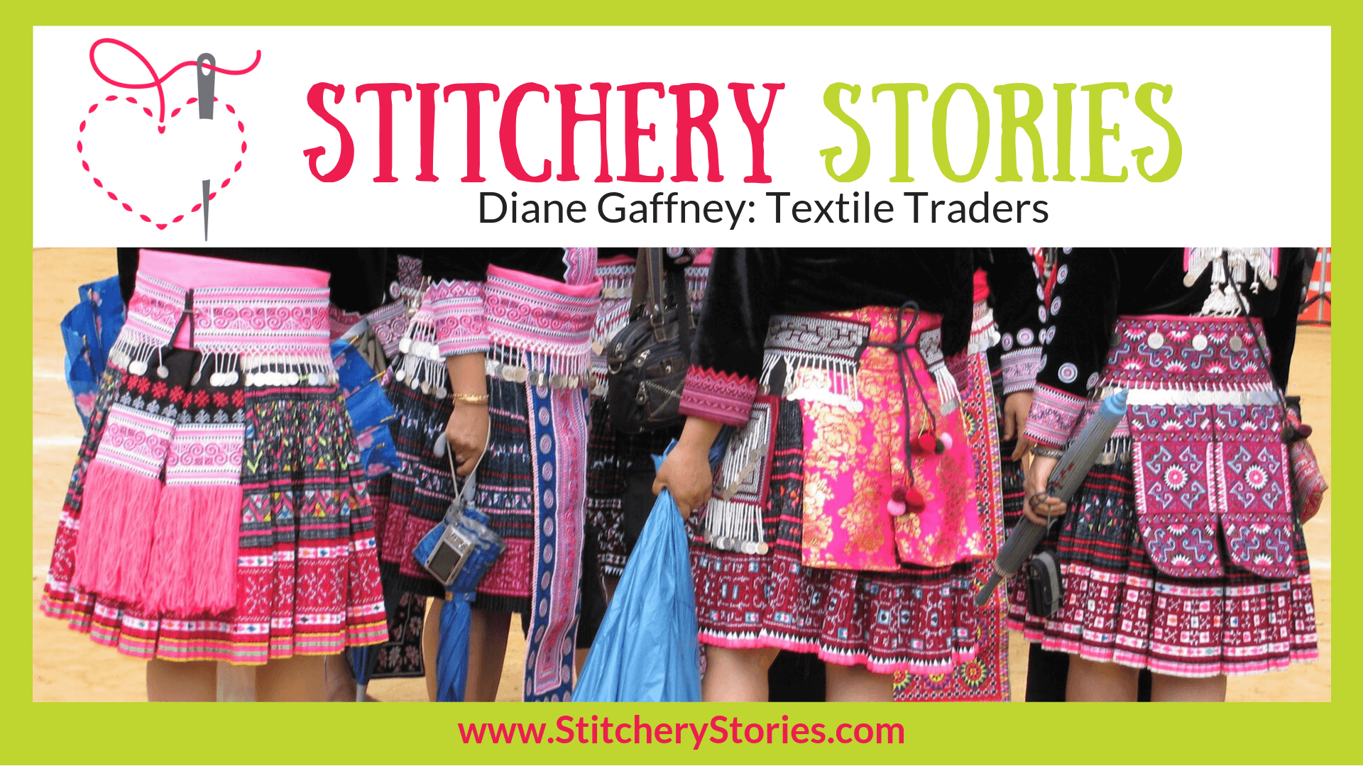 Diane Gaffney Stitchery Stories Textile Art Podcast Wide Art