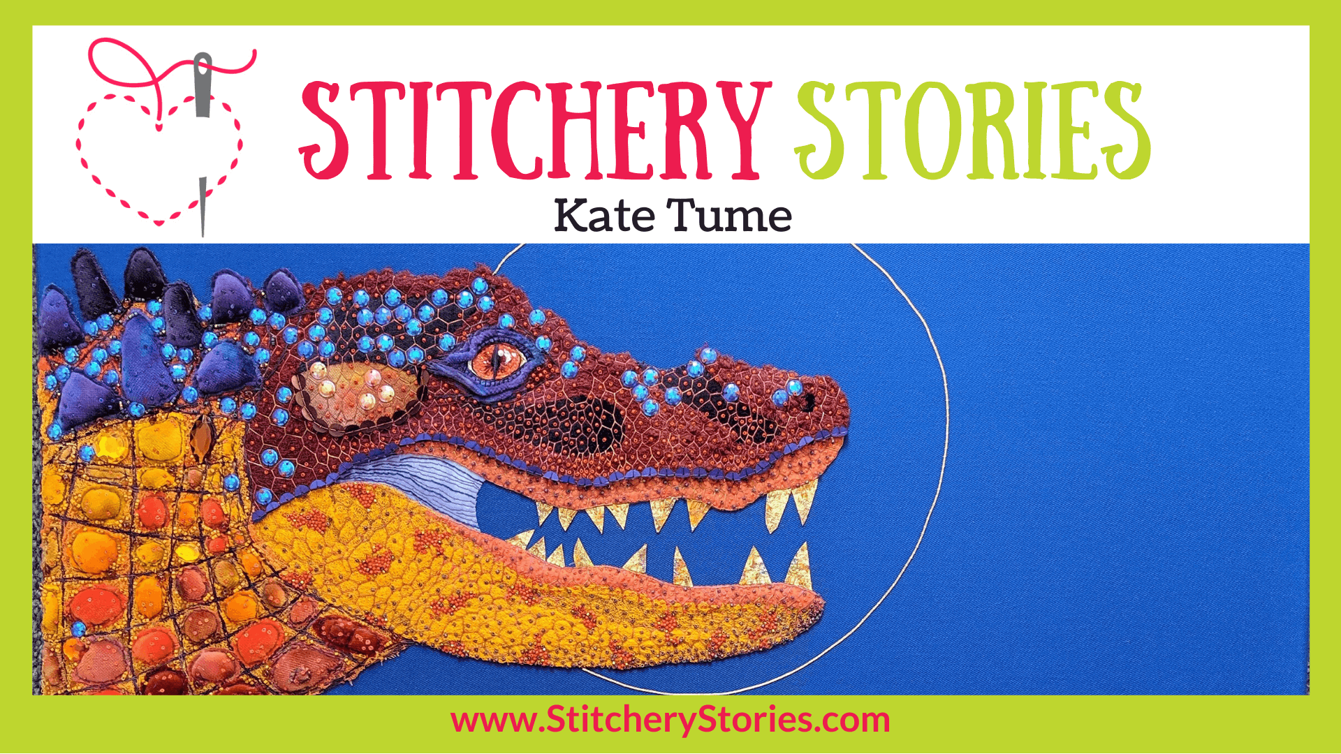 Kate Tume guest Stitchery Stories textile art podcast Wide Art