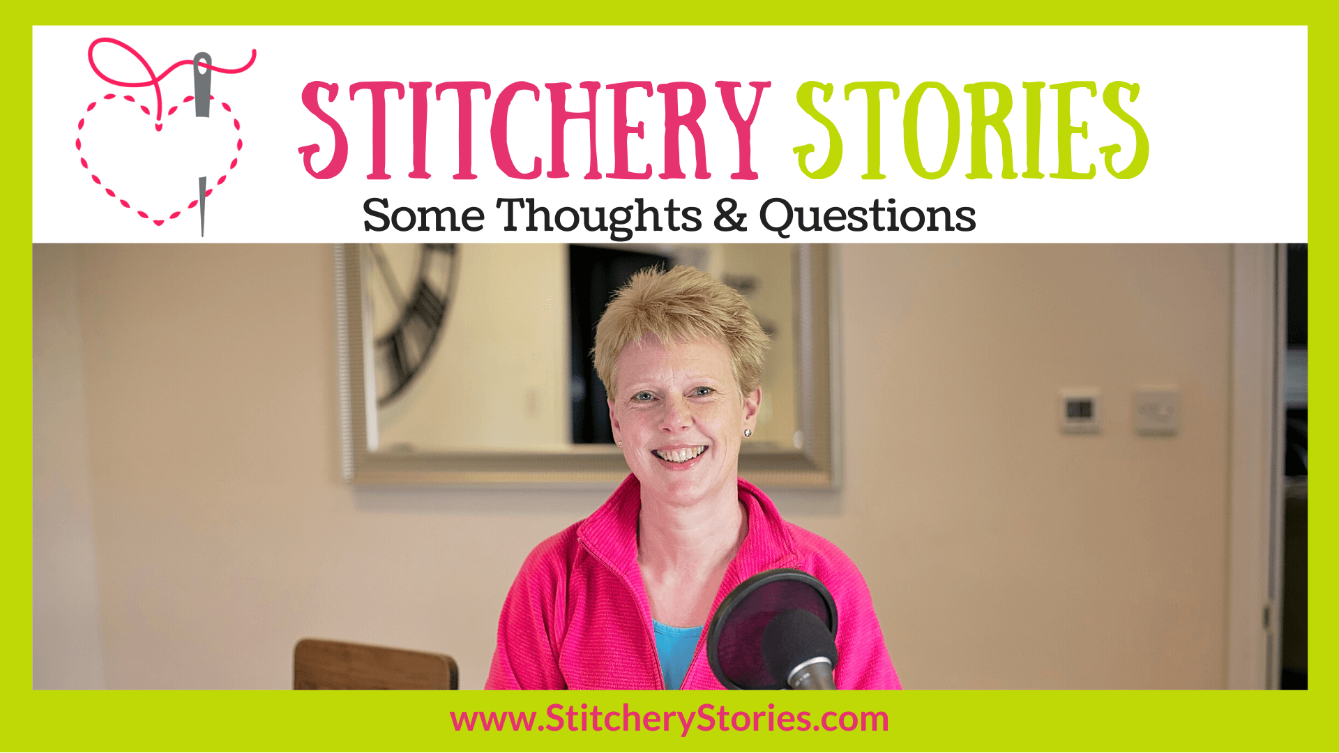 May 2020 update Susan Weeks host Stitchery Stories embroidery podcast Wide Art