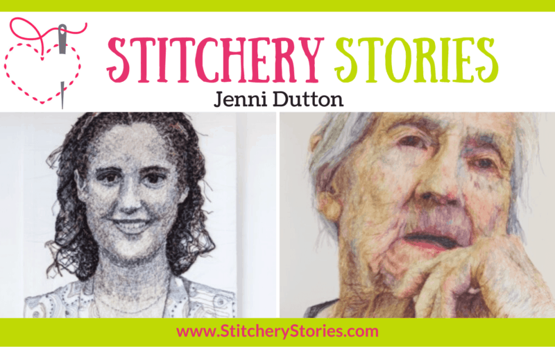 Jenni Dutton guest Stitchery Stories textile art podcast Wide Art