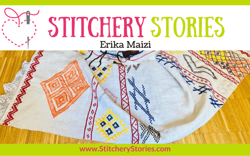 Erika Maizi guest Stitchery Stoes textile art podcast Wide Art