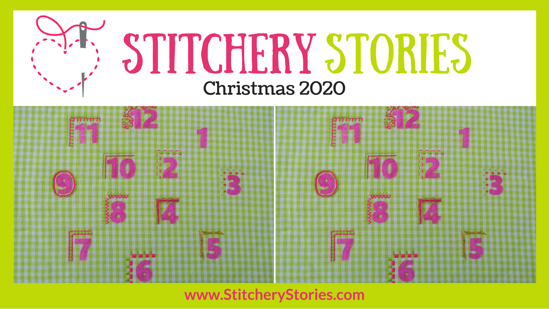 Christmas 2020 Stitchery Stories embroidery podcast Wide Art