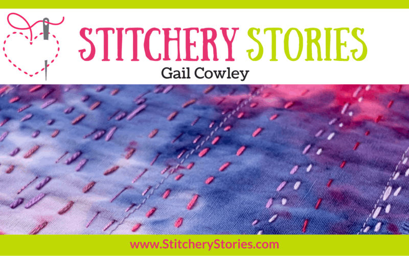 Gail Crowley guest Stitchery Stories textile art podcast Wide Art
