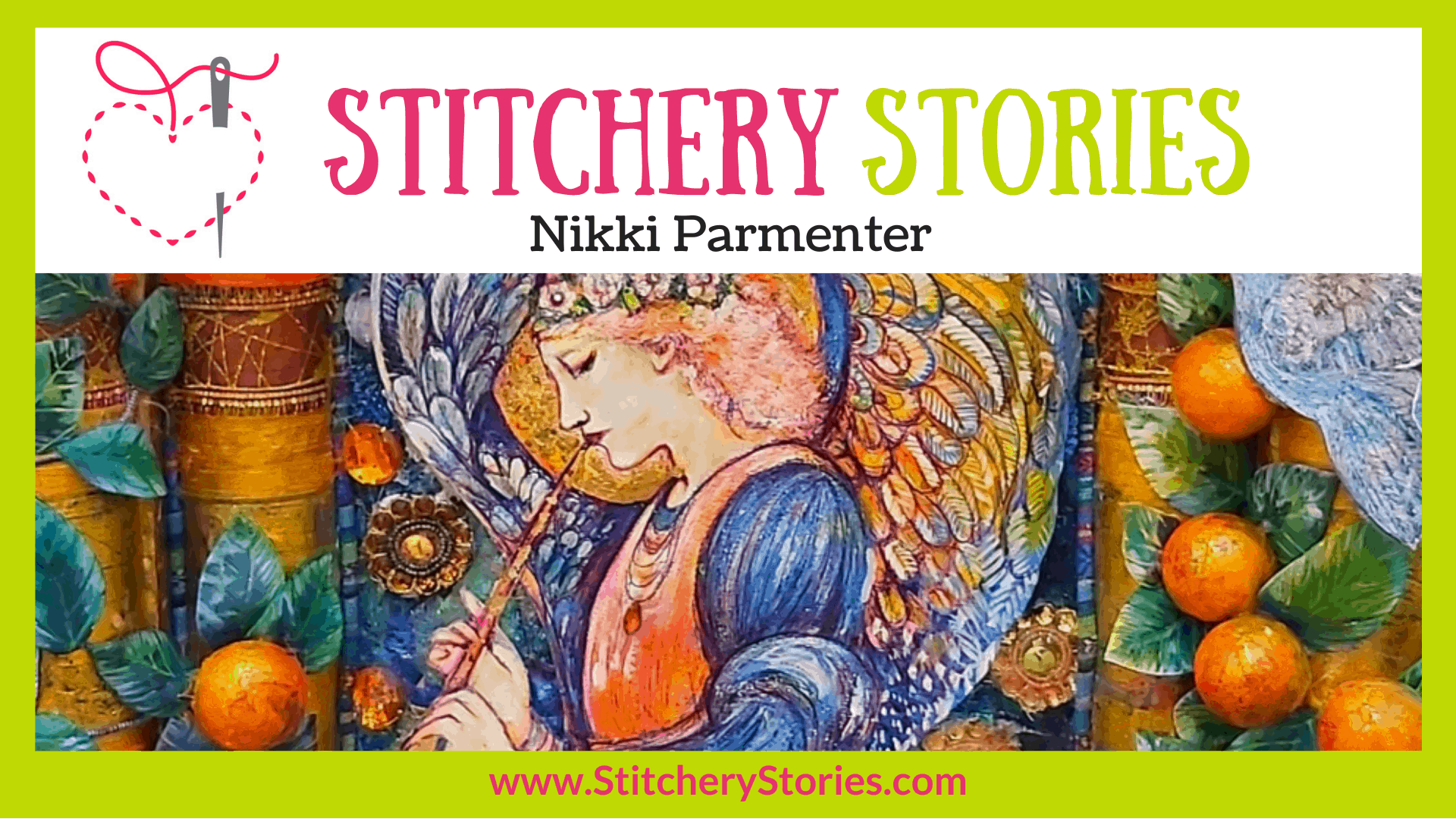 Nikki Parmenter guest Stitchery Stories textile art podcast Wide Art