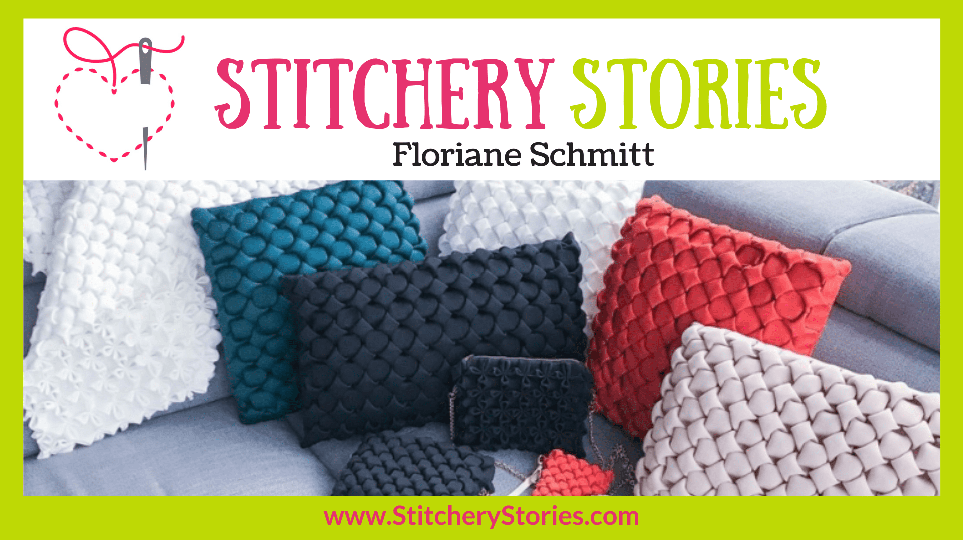 floriane schmitt guest Stitchery Stories textile art podcast Wide Art