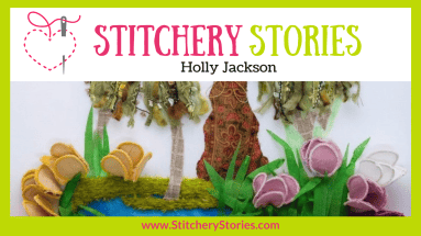 Holly Jackson Stitchery Stories textile art podcast Wide Art
